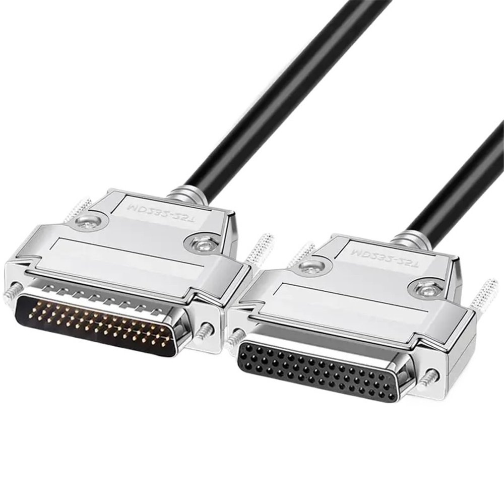 VDAQXKP Industrial DB44 IO Connector Servo PLC Contror Cord DB 44 Pin Data Cable Shieled Control Signal Line fo B2A2 Servo Driver(Male and Female,1M)