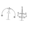 Cabilock 2pcs Mini Desk Weightlifter Balance Toy Interactive Physics Sculpture for Office Home Decor Enhances Motor Skills Stimulates Imagination Material view 1