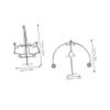 Cabilock 2pcs Mini Desk Weightlifter Balance Toy Interactive Physics Sculpture for Office Home Decor Enhances Motor Skills Stimulates Imagination Material view 2