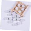 DOITOOL 100Pcs White Flat Ring Bell Boxes for Babies Plastic Rattle Toy Accessories Noiseless Playtime for Infants and Toddlers for Sensory Development view 4