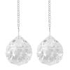 aqxreight 2pcs Prism Pendant Window Rainow Maker Ornament with Chain for Easy Hanging Transparent Clarity Prism Finely Crystals PrismCrystal Pendan (Transparent) view 4