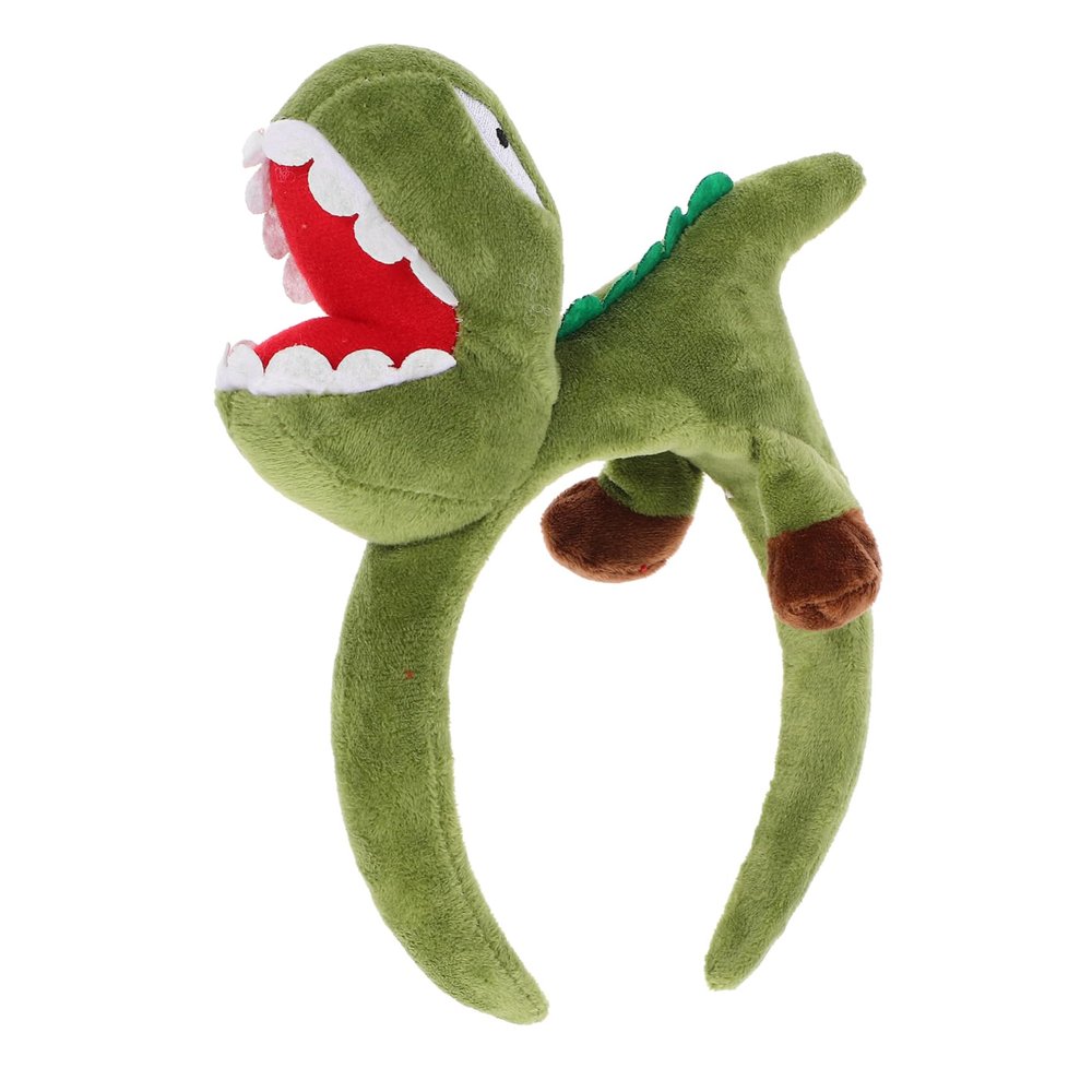 ABOOFAN Green Dinosaur Headband Party Decorations Stuffed Dinosaur Headband Fashion Headwear