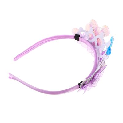 BESPORTBLE Mermaid Headband with Seashells and Pearls Ocean Themed Hair Accessory for Birthday Parties and Dress Up Events Comfortable Fit for Little Costumes