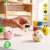 Air Dry Clay for Kids, Air Dry Clay Kit 12 Cans with Sculpting Tools and Tutorials, Soft, Safe and Non-Toxic Modeling Clay for Kids, Magic Molding Clay Set for Boys & Girls Crafts view 2