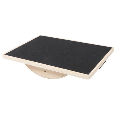 TOYANDONA Wooden Wobble Balance Board Non Slip Fitness Equipment for Adults Solid Design for Yoga and Home Workouts Stable Rectangular Shape for Enhanced Coordination and Stability