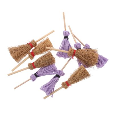 JOINPAYA 10pcs Miniature Broom Mop Set for Dollhouse Cleaning Micro Landscape Housekeeping Realistic Miniature Cleaning Tools Toy Tool