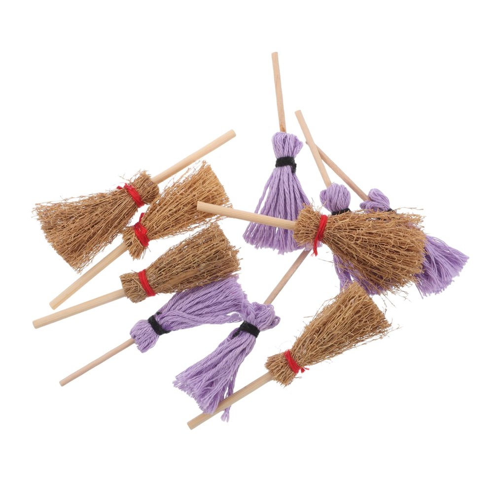 JOINPAYA 10pcs Miniature Broom Mop Set for Dollhouse Cleaning Micro Landscape Housekeeping Realistic Miniature Cleaning Tools Toy Tool