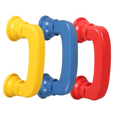 jojofuny 3Pcs Retro Handset Phone for Early Education Reading Tool Compact and Safe Phonemic Awareness Aid for Classroom and Home Use