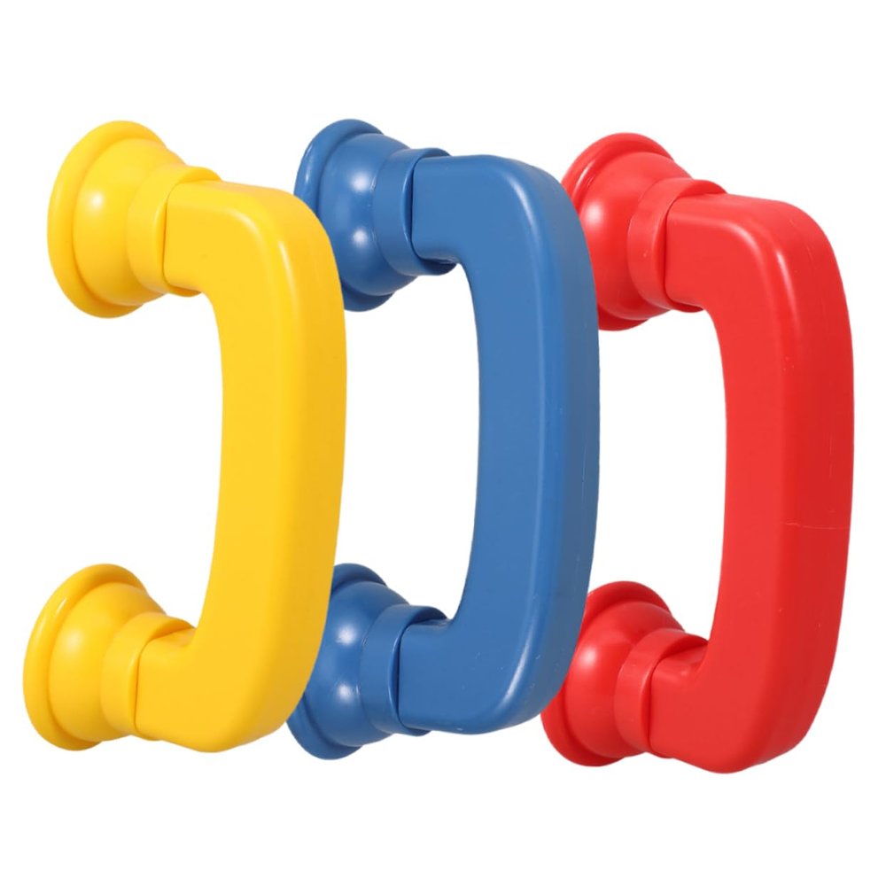 jojofuny 3Pcs Retro Handset Phone for Early Education Reading Tool Compact and Safe Phonemic Awareness Aid for Classroom and Home Use