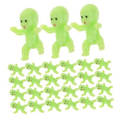 Angoily 50pcs Plastic Boy Adorable Tiny Figurines for Showers Party Decorations Novelty Cute Miniature Boy Girl for Creative Decor and Fun Play