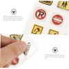 Angoily 10Sheets Road Traffic Decals for Imaginative Play Easy to Peel No Sticky for Learning Traffic Signs Fun Activities view 2