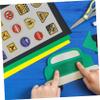 Angoily 10Sheets Road Traffic Decals for Imaginative Play Easy to Peel No Sticky for Learning Traffic Signs Fun Activities view 4