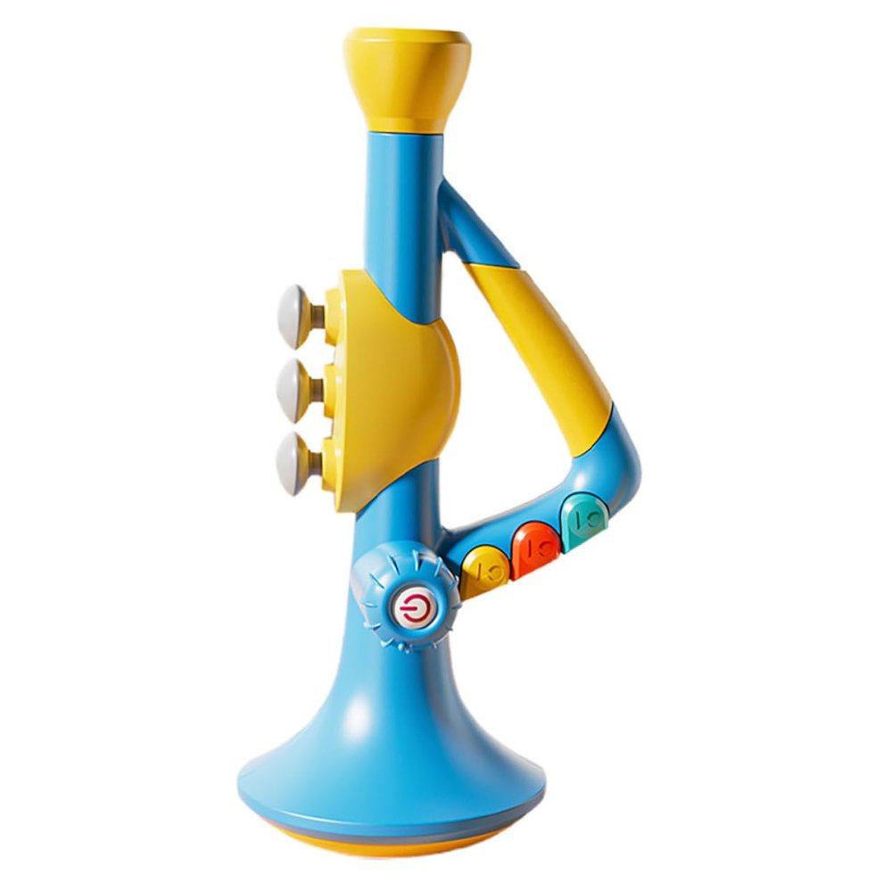 BESPORTBLE Preschool Musical Education Toy Trumpet Horn for Toddlers Boys and Girls Trumpet Toy Safe Design and Multiple Interactive Modes