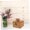 ABOOFAN Cute Bear Seagrass Storage Basket Lid Woven Organizer for Toiletries and Home Decor for Nursery Living Room and Bathroom Supplies view 3