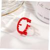 Toyvian 2Pcs Halloween Adjustable Blood Ring Gothic Vampire Jewelry for Cosplay Spooky Party Decoration Unique Costume Accessory for Halloween Celebrations view 3