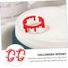 Toyvian 2Pcs Halloween Adjustable Blood Ring Gothic Vampire Jewelry for Cosplay Spooky Party Decoration Unique Costume Accessory for Halloween Celebrations view 4