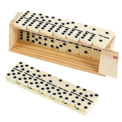 1 Set Dominoes Game Adults Portable with Storage Case for Parties and Social Events Enhances Teamwork and Skill Development