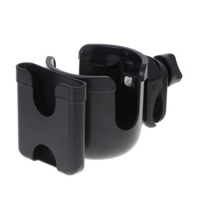 2 in 1 Cup Holder and Phone Holder for Stroller Bike Accessories Hiking Bottle Holder