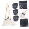 3 Sets Miniature Mop and Bucket Set Dollhouse Cleaning Tool for Mini House Decor Realistic Textures Design for Miniature Enthusiasts view 4