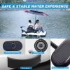 Aredwhiterui Inflatable Floating Mat(2M/2.5M) | Compatible 12V Motor | 10min Rapid Inflation | Multi-Unit Setup | Anti-Slip Deck | Dock Float for Fishing, Swimming & Water Recreation,2M-NOmotor view 4