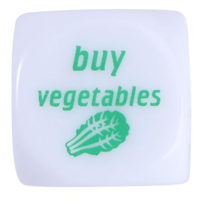 WEKAMOS Novelty Housework Dice for Adults Creative Fun Dice for Daily Tasks Pmma Material for Game and Chore Distribution Entertaining Decision Making Tool