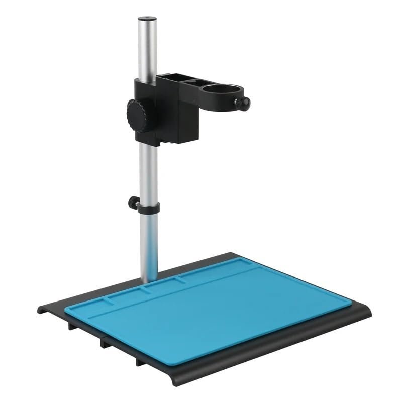 1pc Aluminum Alloy Adjustable Focusing Bracket Focusing Holder Table Stand 42mm 50mm for Digital HDMI USB Video Microscope Camera(Brown)