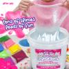 4 LB Huge Glassy Clear Bulk Slime Bucket Toy for Kids Jumbo 64 FL OZ Premade Crystal Slime Pack with 39 Add-Ins Sensory Toy Bulk Slime Kit for Girls Boys Teens Birthday Party Present view 2