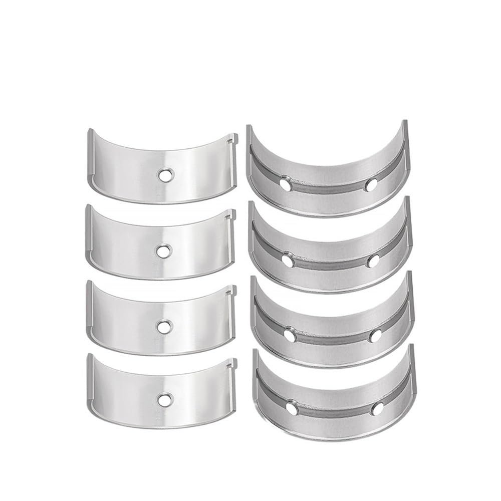 8 Pieces Motorcycle Connecting Rod Bearings and Main Crankshaft Bearings Fit for TL1000 TL1000S 1997-2001(Oversize 50 kit)