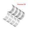8 Pieces Motorcycle Connecting Rod Bearings and Main Crankshaft Bearings Fit for TL1000 TL1000S 1997-2001(Oversize 50 kit) view 2
