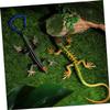 BESPORTBLE 4Pcs Realistic Lizard Simulation Reptile Models for Halloween Party Props Lifelike Plastic Lizard Figures for Learning Play for Boys view 4