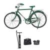 aqxreight 1 10 Alloy Model Vintage Miniature Simulation Collection Standing Bike Model with Inflator Briefcase Green 1 10 Alloy ModelAlloy ModelAlloy ToySimulation (Green) view 1