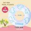 2 Pcs Inflatable Pool Floats -Pool Floats Tubes Pool Tubes- Swim Tubes Inflatable 32" Pool Floats and Rings- Pool Swimming Rings for Adults Summer Beach Pool Party Decor (Fat Fish, 32 inch) view 2