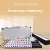American Mahjong Set 166 Premium with Aluminum Case Complete Mahjong Tiles, Racks & Accessories for Family Game Nights Party (Plastic Ruler) view 3