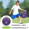LOYNYE 10 Inch Dodgeball Balls Playground Ball Kickball, Dodge Ball for Kids, Kickballs Handball for Indoor Outdoor Games Four Square Balls, Includes Pump view 2