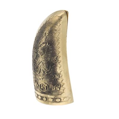 ABOOFAN 1Pair Divination Holy Cup of Vintage Taoist Copper Cups for Spiritual Guidance Intricate Carvings Portable Decorative Unique Symbolism for Home Decor