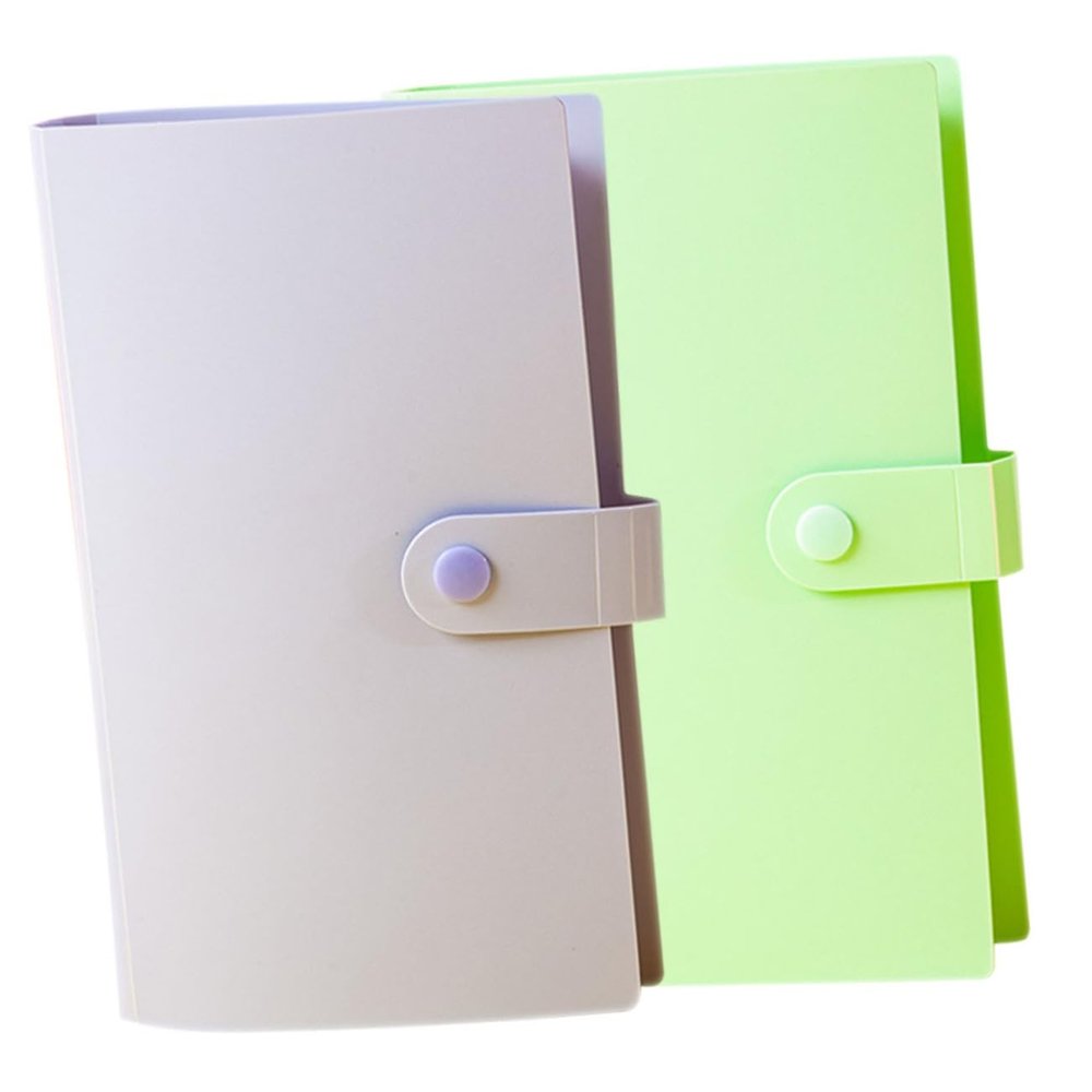 Gadpiparty 2Pcs Bill Holder Album Portable Banknote Collection Book with Capacity Versatile Coin and Commemorative Note Storage Stylish Design