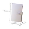 Gadpiparty 2Pcs Bill Holder Album Portable Banknote Collection Book with Capacity Versatile Coin and Commemorative Note Storage Stylish Design view 4