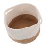 ABOOFAN Collapsible Cotton Rope Storage Basket for Desktop Organizing Woven Snack and Toy Organizer 1-Piece Aesthetic Home and Office Decor view 1