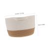 ABOOFAN Collapsible Cotton Rope Storage Basket for Desktop Organizing Woven Snack and Toy Organizer 1-Piece Aesthetic Home and Office Decor view 2