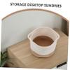 ABOOFAN Collapsible Cotton Rope Storage Basket for Desktop Organizing Woven Snack and Toy Organizer 1-Piece Aesthetic Home and Office Decor view 3