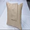 100% Egyptian Cotton Toddler Travel Pillowcase, 500 Thread Count Pack of 2, Zippered Pillows case Super Soft and Breathable Pillow Protector 12x16 Inches, Beige Striped view 2