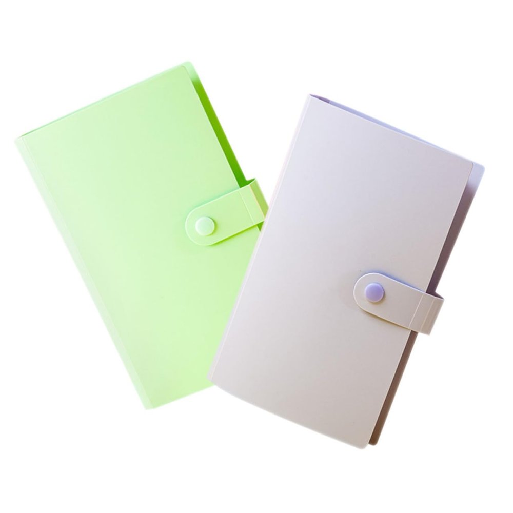 jojofuny 2Pcs Currency Holder Album Book for Banknote Collection Portable Money Album with Safe Materials Rounded Edges Elegant Design for Commemorative Currency Paper Storage