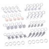 DEARMAMY 50PCS Metal Hair Braid Rings Leaf Star Charms DIY Hair Accessories for Women for Festival and Everyday Styles view 1