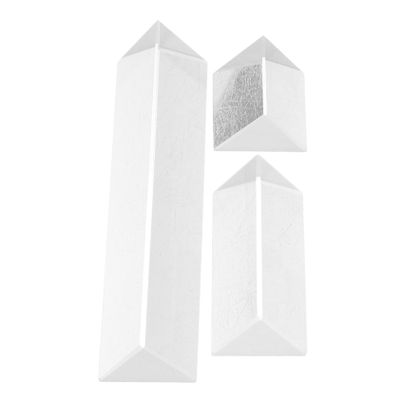 Milisten 3pcs Glass Triangular Prism for Optical Experiments and Physics Teaching High Precision for Clear Image and Enhanced Research Accuracy for Photography and Science Projects