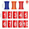 13 Carnival Can Games Bean Bag Toss Carnival Games, Including 10 Tin Cans and 3 Bean Bag Easter Outdoor, Suitable for Family Gatherings, Birthdays, Indoor and Outdoor Activities view 2