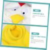 DEARMAMY 1 Set Plush Chicken Jumpsuit Newborns Cute Cartoon Outfit with Hat Shoes Soft Cozy Fabric for Photoshoots and Outdoor Activities Charming Chick Design for Boys view 3
