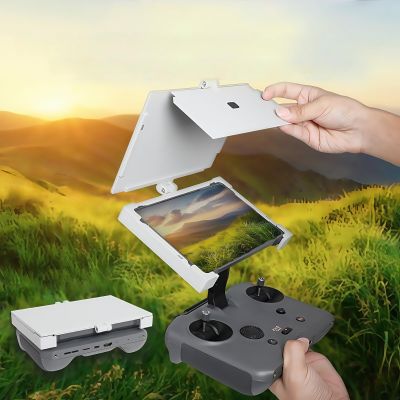 2-in-1 Screen Hood and Dust Cover for DJI RC Pro 2 Remote Controller, 18.4x14x2cm, with Adjustable Lanyard (Grey With Lanyard)