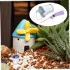 Kisangel Dollhouse Miniature Mop and Small Metal Bucket for DIY Craft and Miniature Landscape view 4