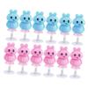 ibasenice 12Pcs Adorable Rabbit Spring Press and Bounce Playthings Hopping Fun for Energy Saving Design for Boys Random Color view 1