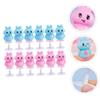 ibasenice 12Pcs Adorable Rabbit Spring Press and Bounce Playthings Hopping Fun for Energy Saving Design for Boys Random Color view 2